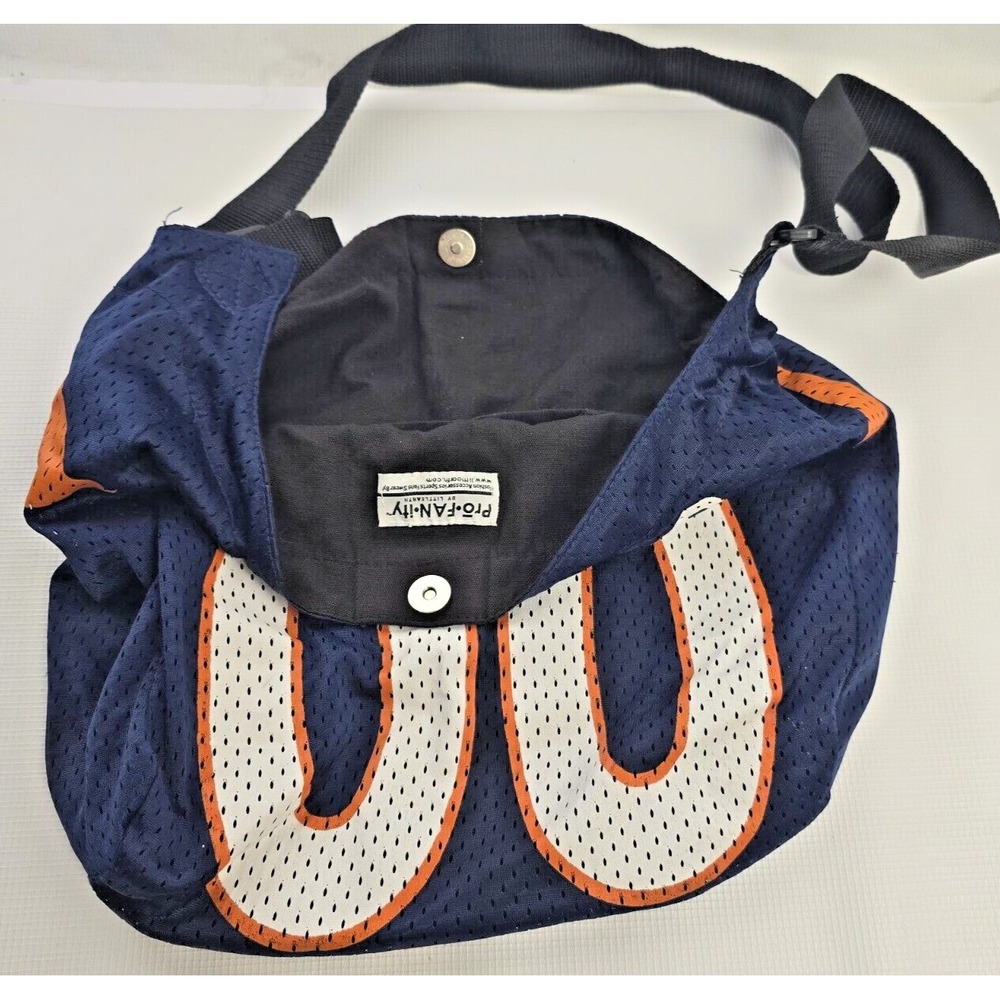 NFL Denver Broncos #00 Blue Jersey Cross Body Adjustable Bag Tote Unisex 13.5" - Picture 3 of 11